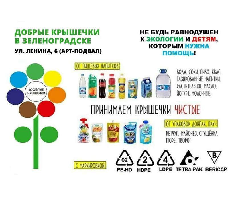 «Добрые крышечки»