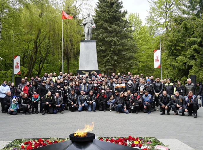 В Зеленоградске состоялся мотопробег, посвященный 80-летию Победы