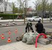 В Зеленоградске продолжаются монтажные работы по установке автоматизированного шлагбаума