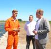 В районе поселка Новосельское состоялось открытие облепихового сада, высаженного в форме сердца