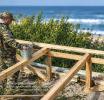 На 14-м километре Куршской косы начался второй этап ремонта перехода к морю